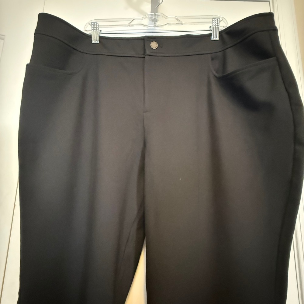 Anne Klein Plus Size 20W Black Straight Leg Dress Pants NWT 10626184-169 Career - Picture 13 of 16
